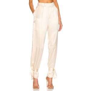 Nicholas 'Erato' White Charmeuse Pant Size 2